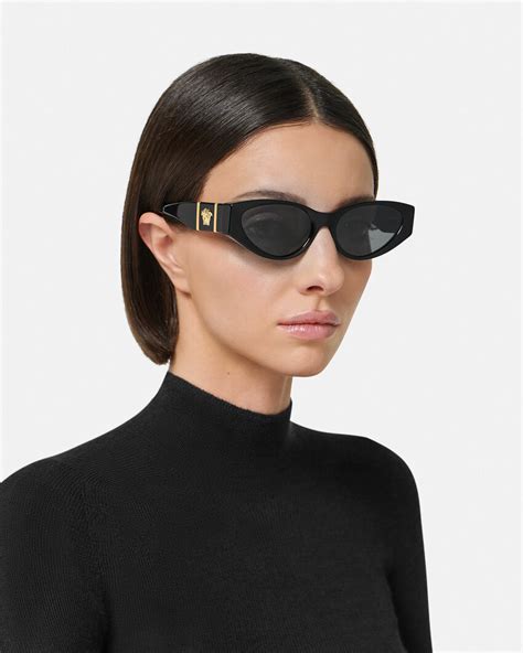 versace black cat-eye medusa crystal sunglasses|Medusa Legend Cat.